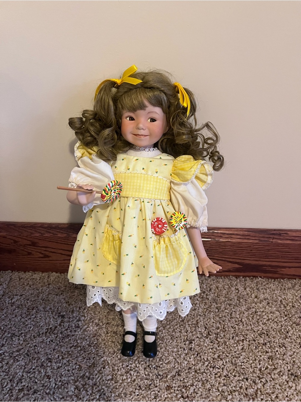 Sunshine and Lollipops doll by Dianna Effner.